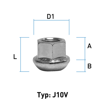 Image for Hjulmutter  - Kulehode - M14x1,5 - 20 mm