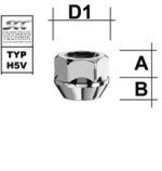 Image for Hjulmutter - 60° Kon - M12x1,5 - 17 mm