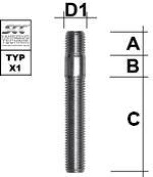 Image for Stud - M12x1,5 - 80 mm