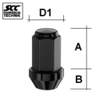 Image for Hjulmutter - 60° Kon - M12x1,25 - 40 mm