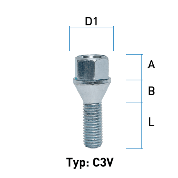 Image for Hjulbolt - 60° Kon - M12x1,5 - 26 mm