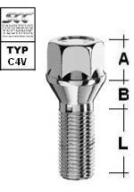 Image for Hjulbolt - 60° Kon - M12x1,25 - 36 mm