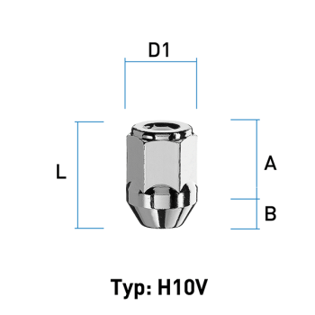 Image for Hjulmutter - 60° Kon - M12x1,25 - 34 mm