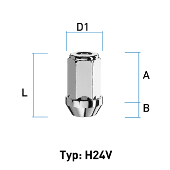 Image for Hjulmutter - 60° Kon - M14x1,5 - 41 mm