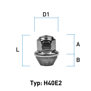 Image for Hjulmutter  - 60° Kon - M14x1,5 - 37 mm