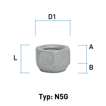 Image for Hjulmutter - 60° Kon - M14x1,5 - 15 mm