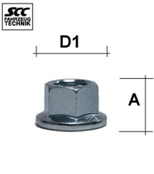 Hjulmutter - Flat - M14x1,5 - 17 mm