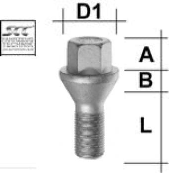 Hjulbolt - 60° Kon - M16x1,5 - 29 mm