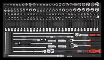 SOCKET SET 3/8, SFS JUMBO 16