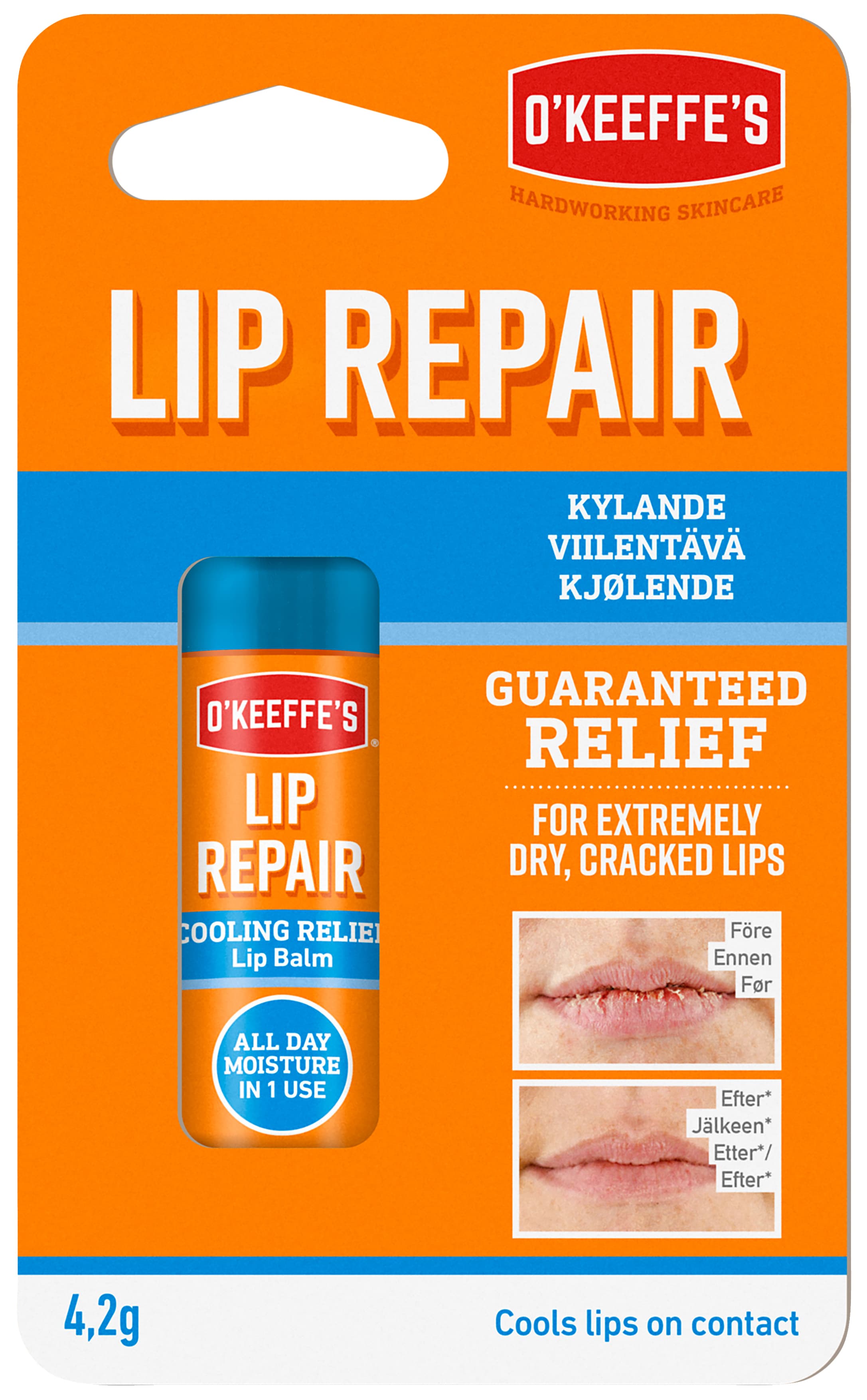 O'KEEFFE'S LIP REPAIR COOLING LEPPEPOMADE